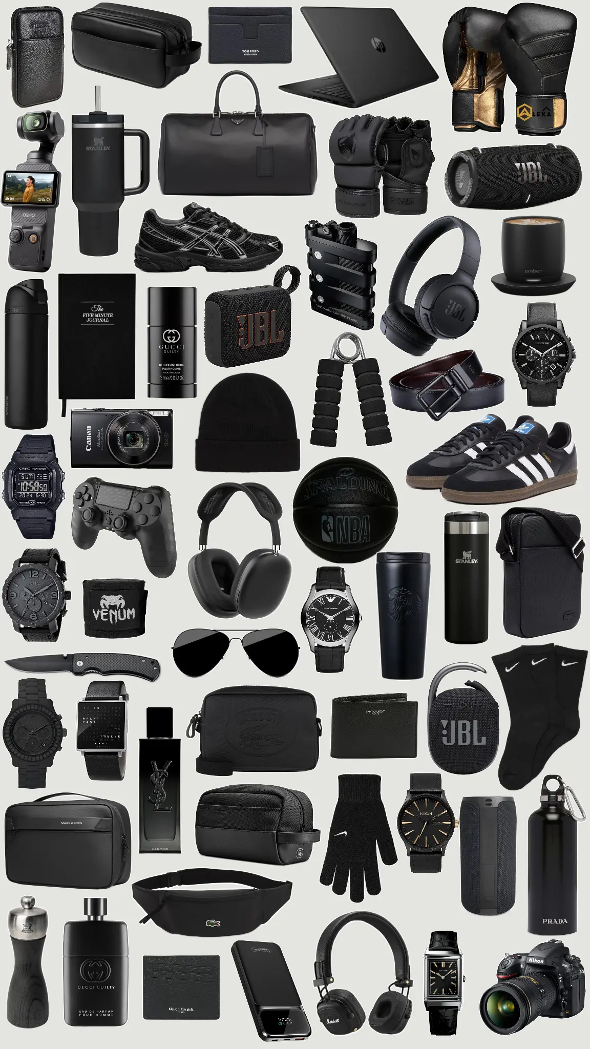 Customised gift box for him by Khaas Items - contents arranged flat lay