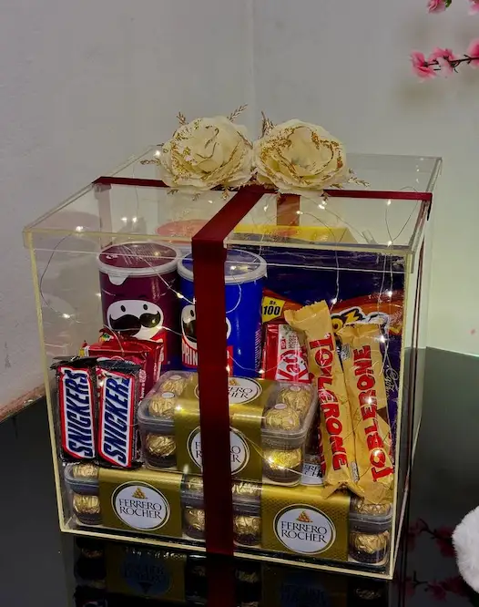 Acrylic Chocolate and Snack Transparent Box - KHAAS Items