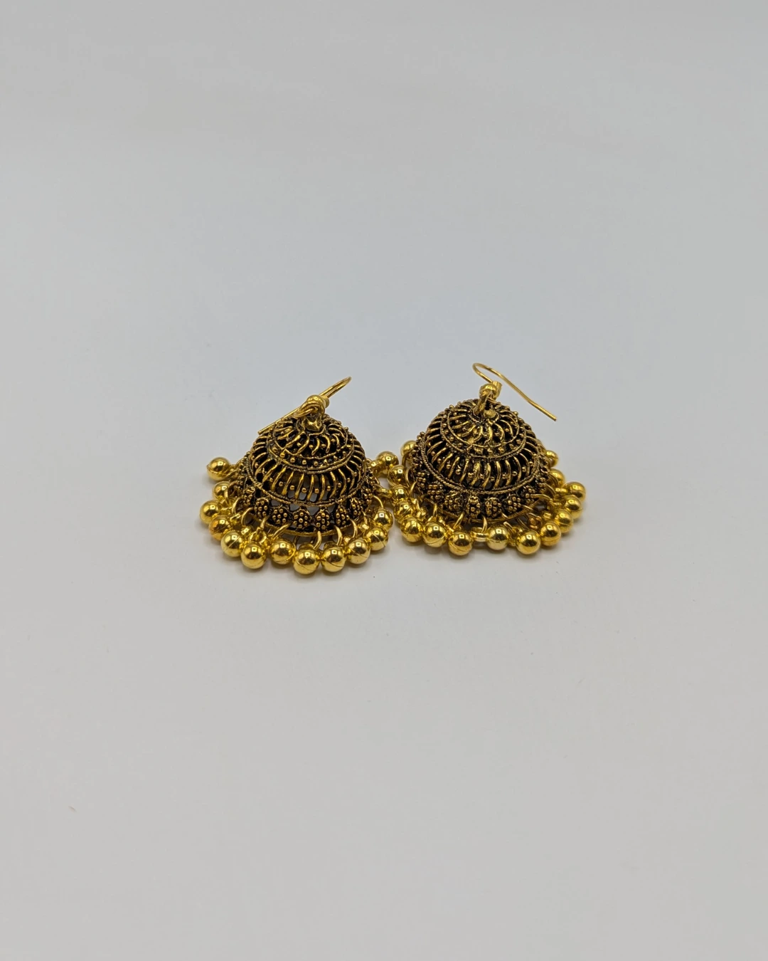 Antique Gold Jhumkas - KHAAS Items