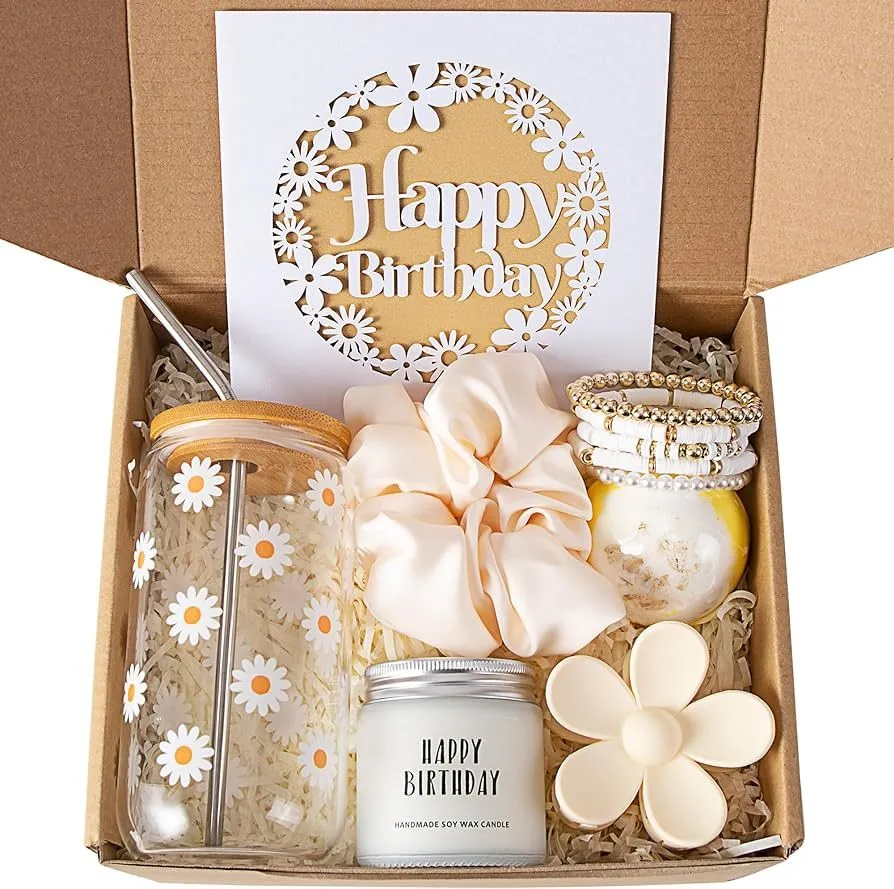 Birthday Daisy Tumbler Self Care Gift Box - KHAAS Items
