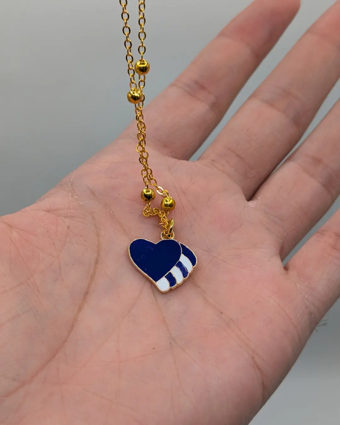 Blue Heart Necklace - KHAAS Items