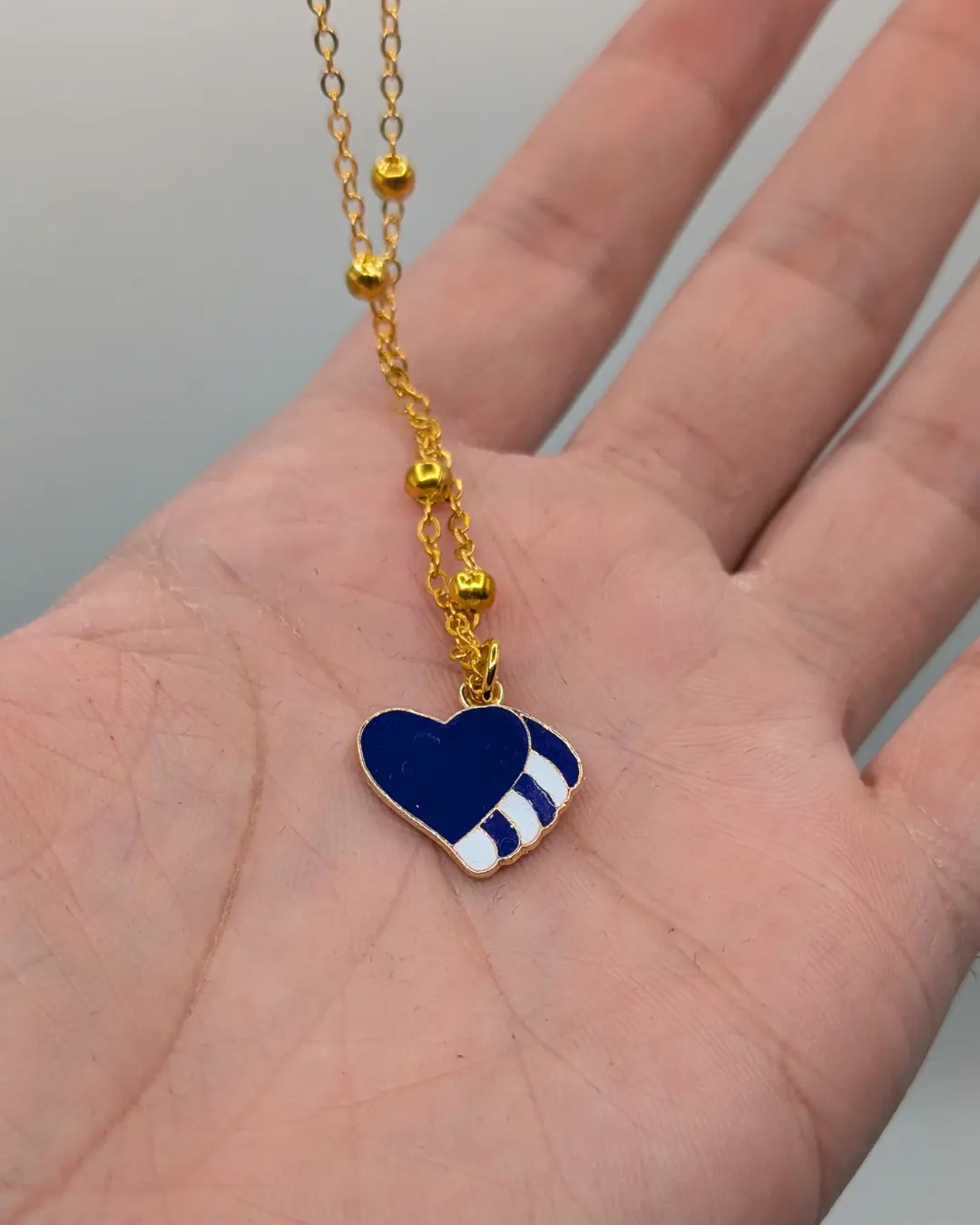 Blue Heart Necklace - KHAAS Items
