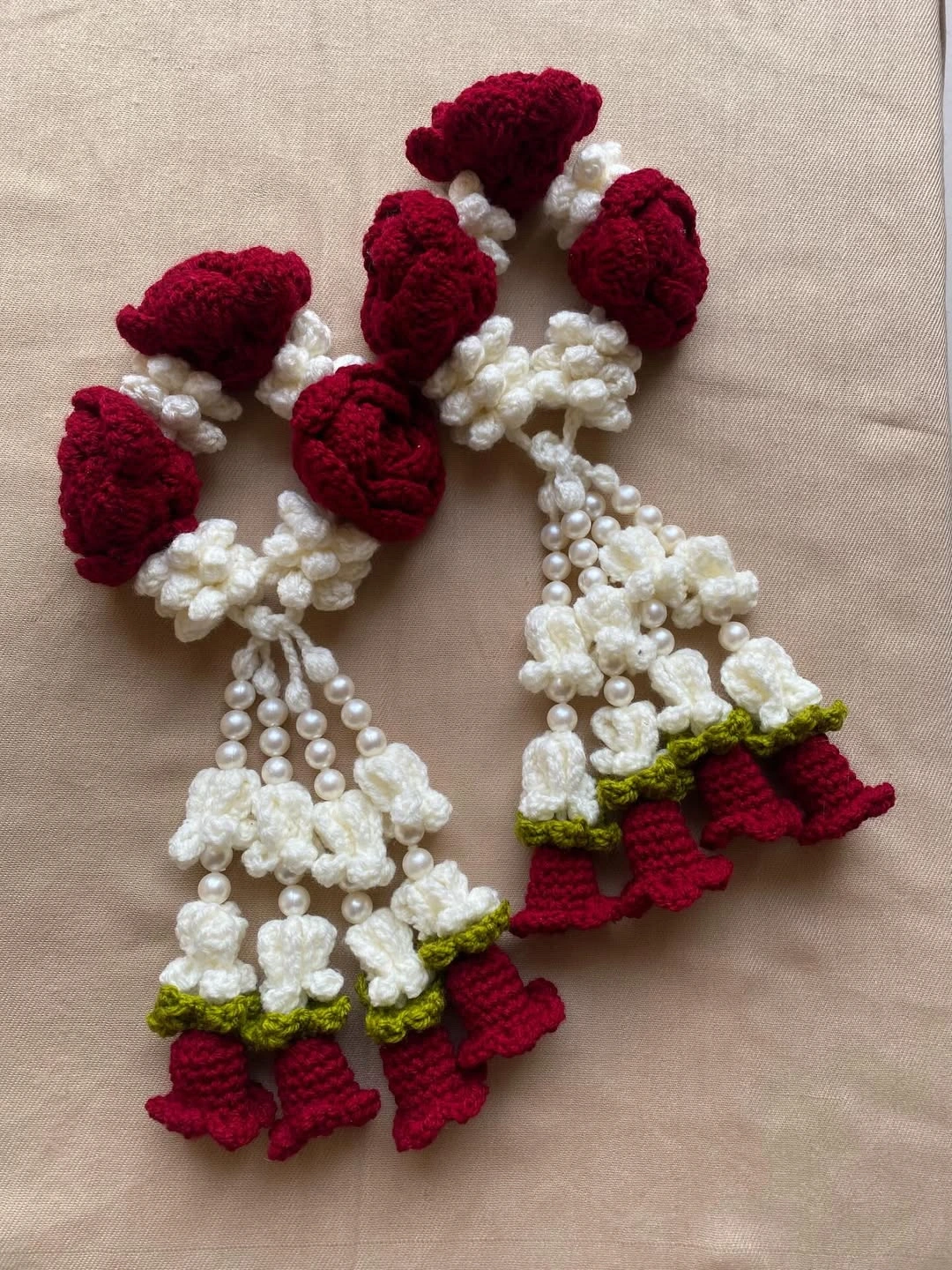 Crochet Bridal Gajras Pair - KHAAS Items