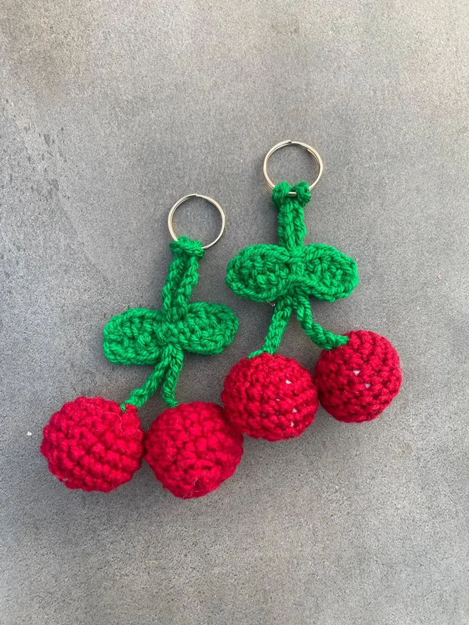 Crochet Cherry Keychains - KHAAS Items