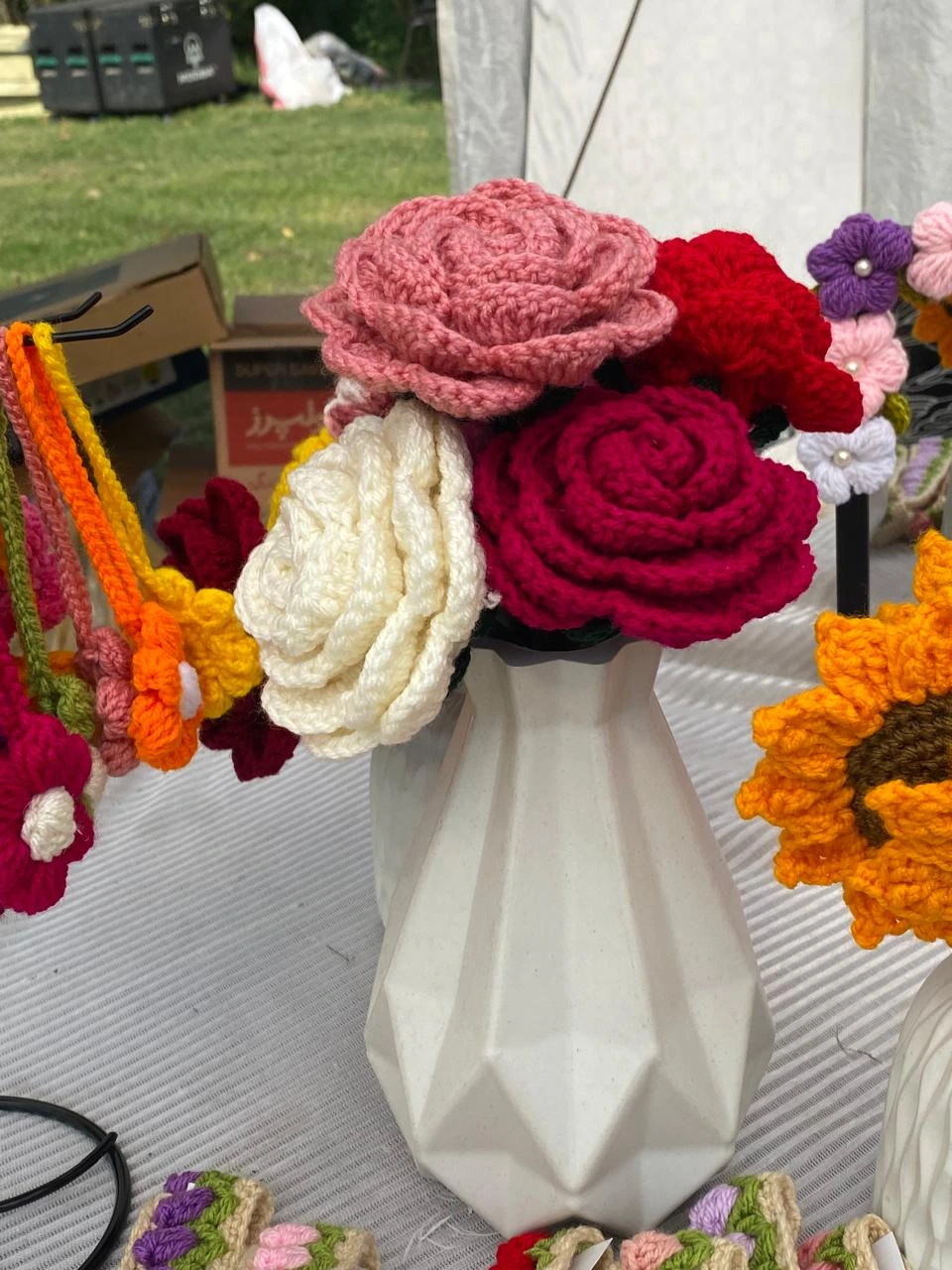 Crochet Rose Flowers - KHAAS Items
