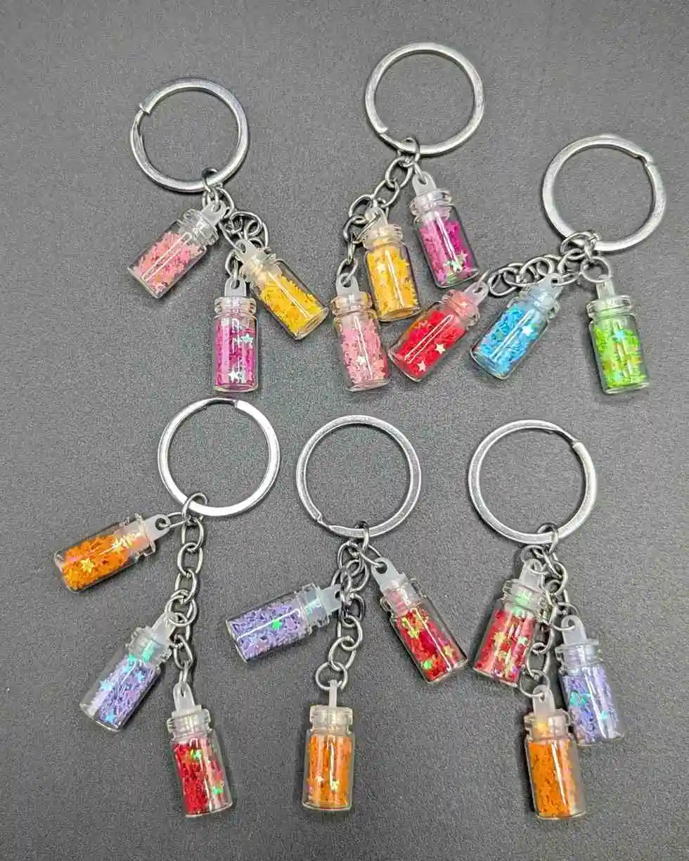 Glitter Bottle Keychain - KHAAS Items