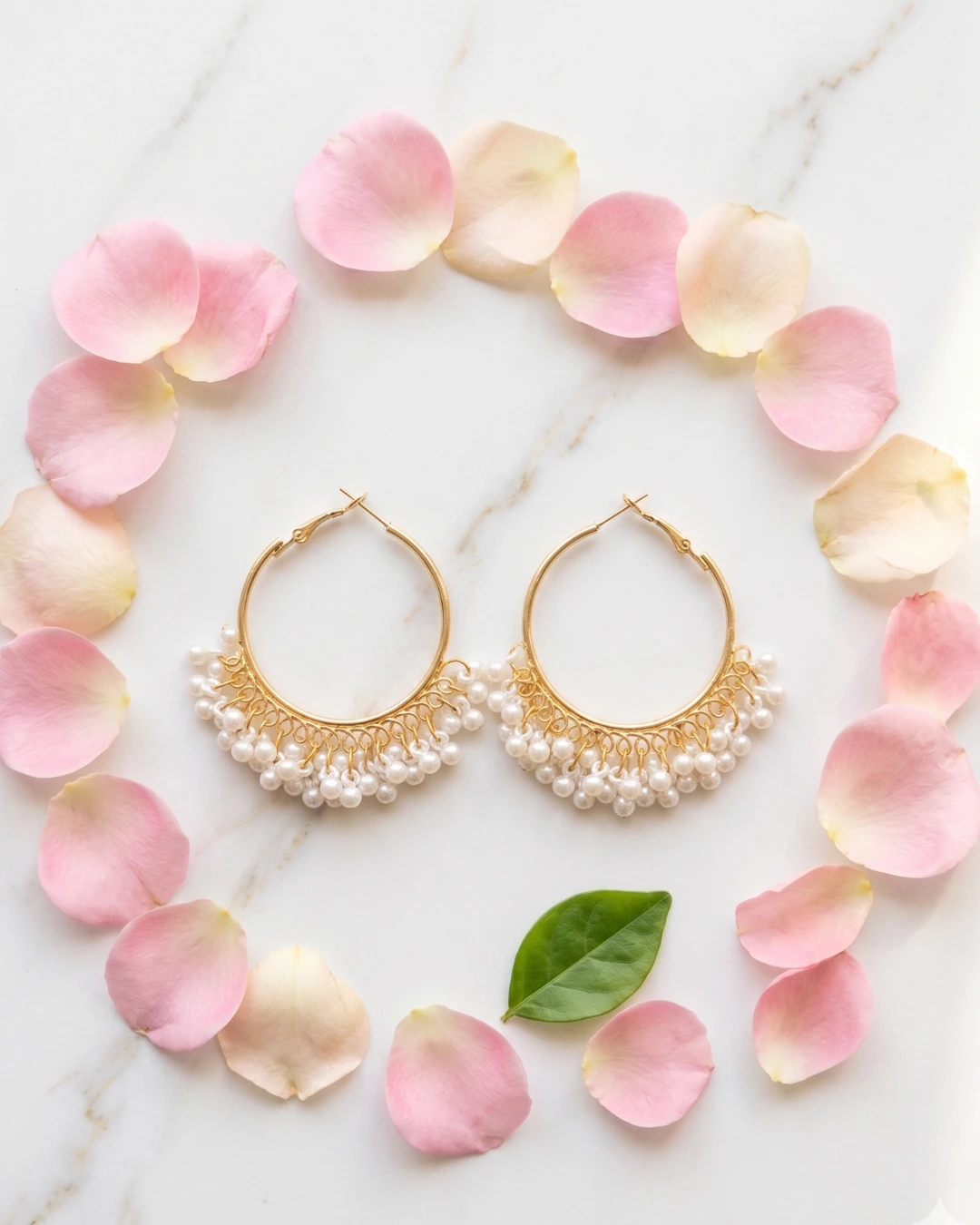Gul Pearl Jhumka Hoops - KHAAS Items