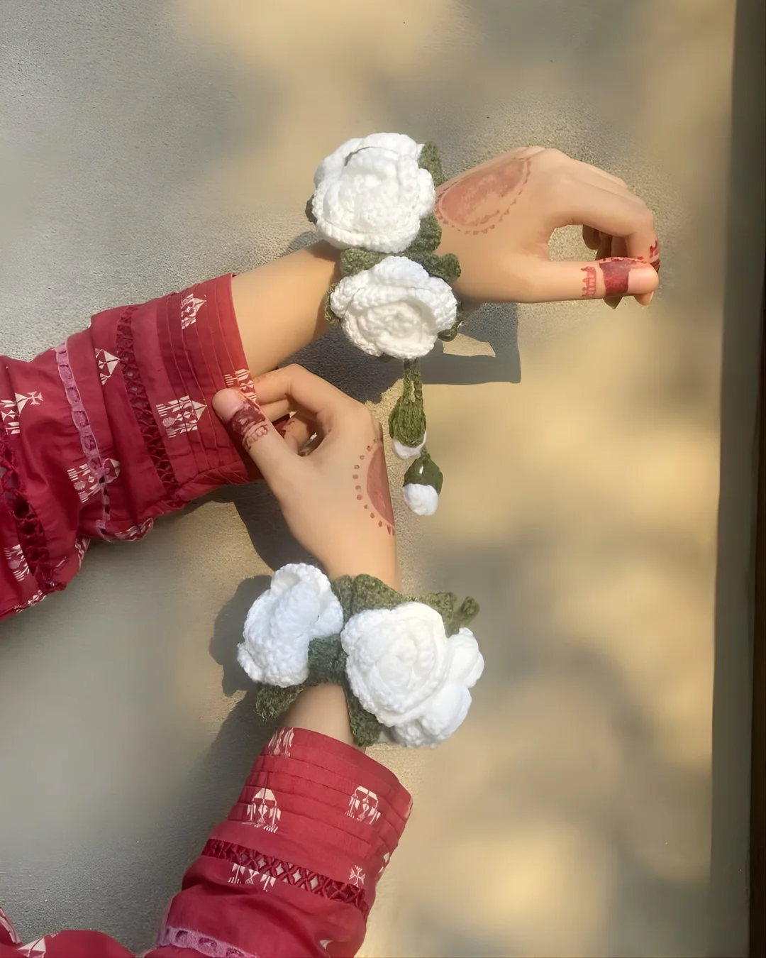 Ivory Bloom Gajras Pair - KHAAS Items