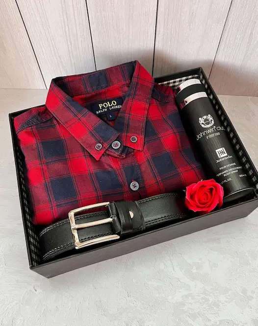 Men's Checkered Shirt Gift Box - KHAAS Items