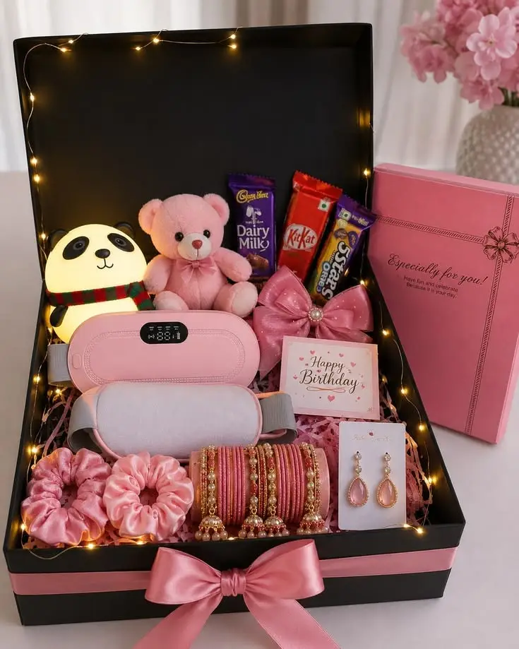 Pink Bangles and Chocolate Gift Box - KHAAS Items