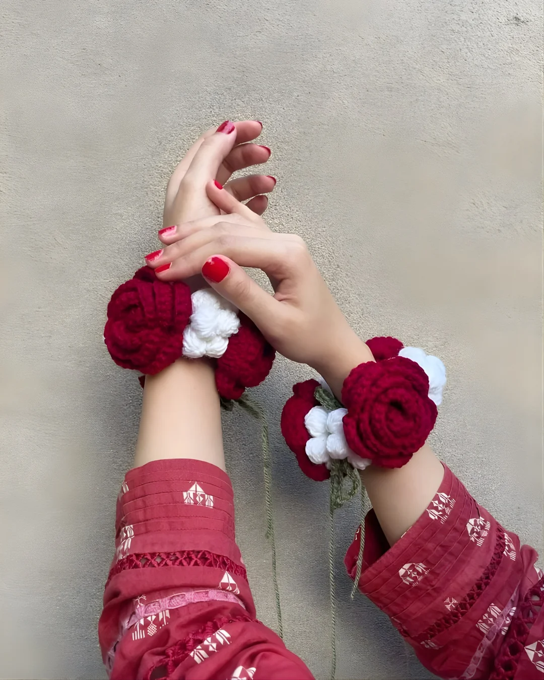 Rose & Jasmine Gajras Pair - KHAAS Items