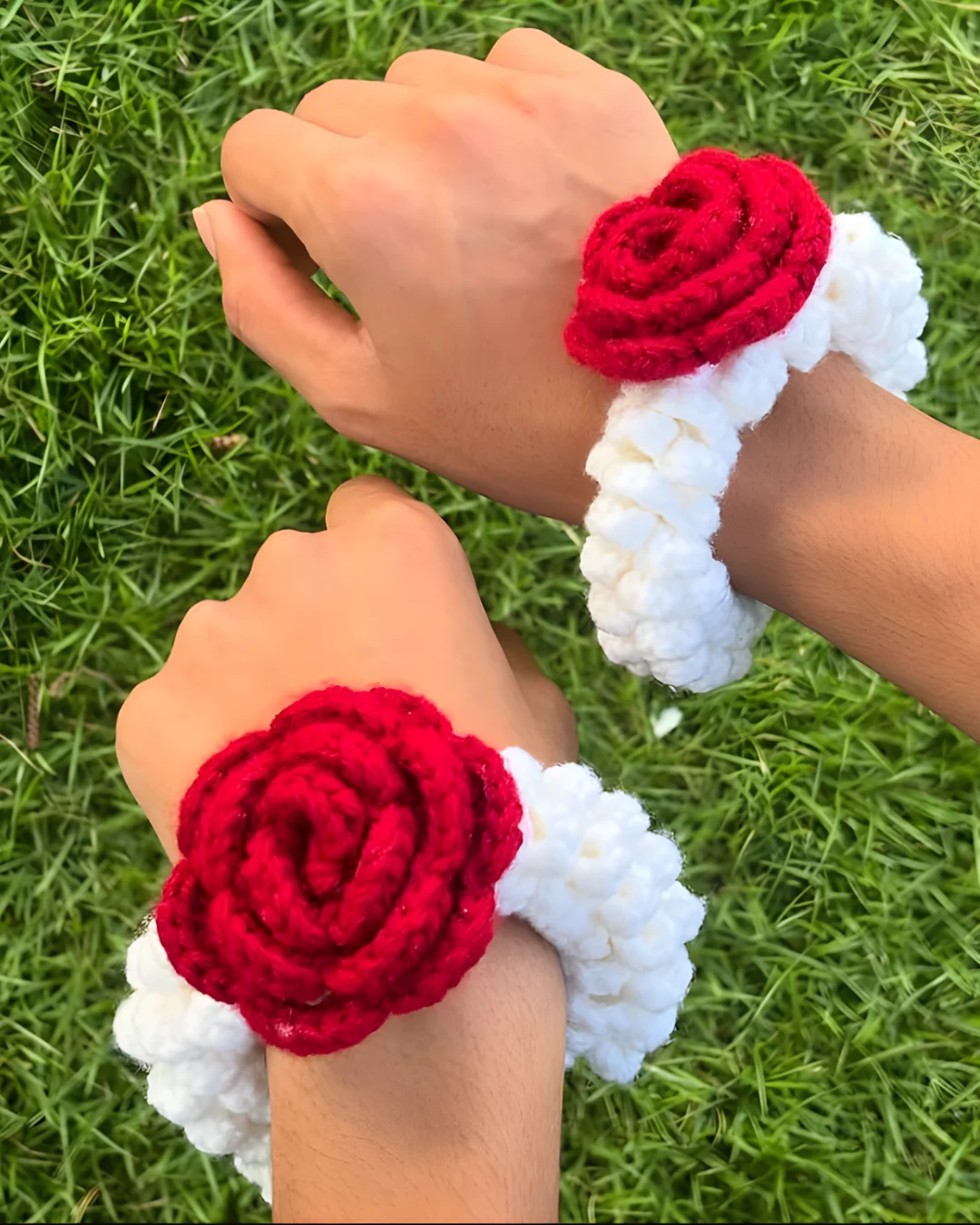 Simple Rose Gajras Pair - KHAAS Items