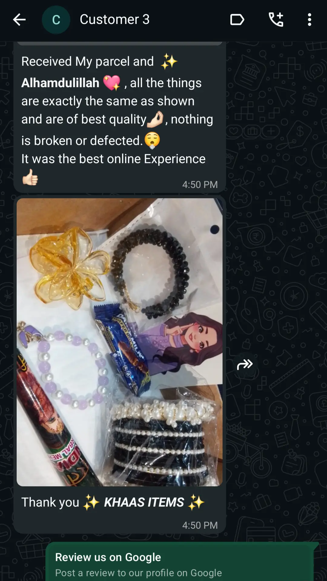 Customer Review - Khaas Items