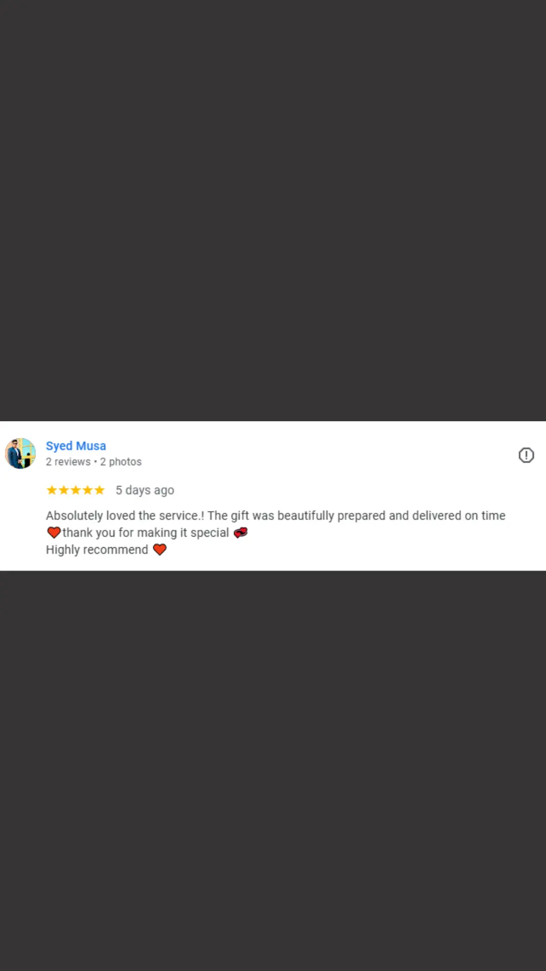 Customer Review - Khaas Items